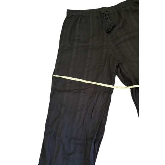 Volcom Womens Black Drawstring Waist Wide Leg Cotton Pants Plus Size 18W - Picture 15 of 16